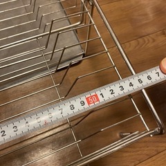 水切りラック　伸縮タイプの画像
