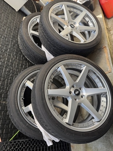 タイヤホイール　WORK  ジースト1 バックレーベル  タイヤ付き4本セット