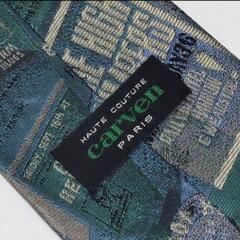 【お値下げ中！】carven、他 ネクタイ2点セット 紫系 シルク 柄の画像