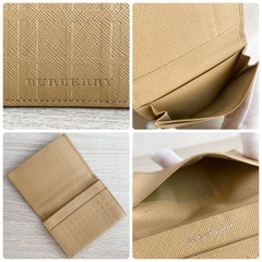 ☆お値引可能☆【美品】BURBERRY  カードケース 名刺入れ パスケース エンボスチェックの画像
