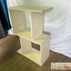 シェルフ 2段 ライトブラウン オシャレ棚 美品の画像