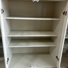 激安！！！　　食器棚　キッチン家具　収納家具　インテリア家具　ホワイト　の画像