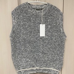 ◉新品タグ付き◉NKNIT◉Cotton crewneck vest◉の画像