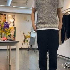 ◉新品タグ付き◉NKNIT◉Cotton crewneck vest◉の画像
