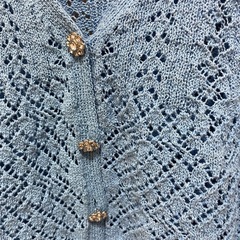 ZARA レースカーディガン　ビジューの画像