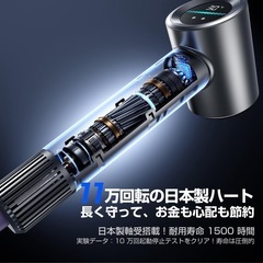 ドライヤー【2025　掌サイズ超高速ドライヤー 】 大風量 1300W 15s超速乾の画像