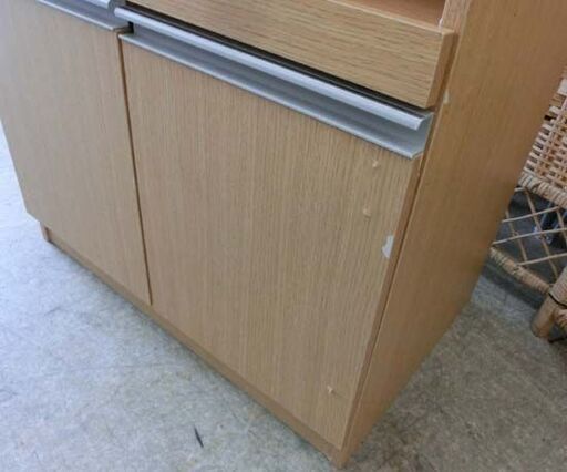 スリムレンジボード 幅60高さ178 ナチュラル木目調 食器棚 キッチンボード 家電ボード キッチンラック キャビネット 札幌 西野店