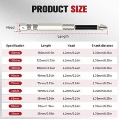 高磁気ドリバー ドリルビットセット スリップ アンチスリップ の画像