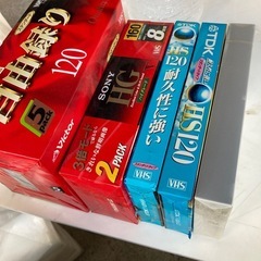VHSビデオテープ　未開封10本の画像