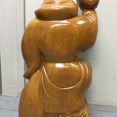 A4309　七福神　木製　置物　約60㎝　大黒天　木彫り　飾り　縁起物　開運の画像