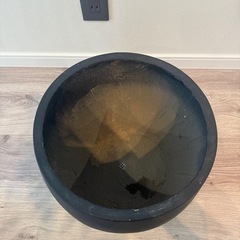 テラニアスバルーン アンティークブラック 鉢カバー 観葉植物 10号の画像