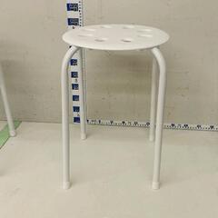 0715-017 丸椅子　白の画像