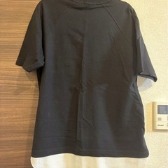 ②A DAY IN THE LIFE アローズ　レイヤードTシャツ　黒　Sの画像