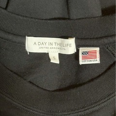 ②A DAY IN THE LIFE アローズ　レイヤードTシャツ　黒　Sの画像