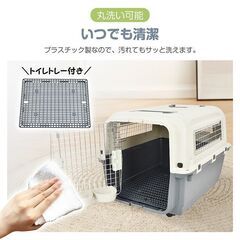  【サンプル品】ペットキャリー ゲージ 犬 猫 ペットキャリーバッグ 中型犬 大型犬 ペットキャリーケース 旅行 ペットハウス 飛行機 車 pt084の画像