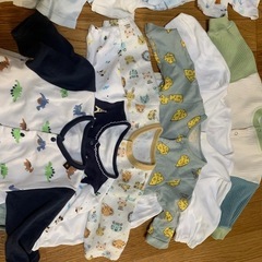 新生児　ベビー　赤ちゃん　ロンパース　秋服　冬服　出産準備の画像