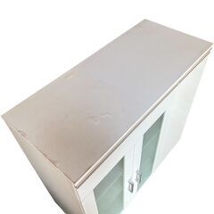 食器棚 キャビネット ホワイト ニトリ 直接引取りの画像
