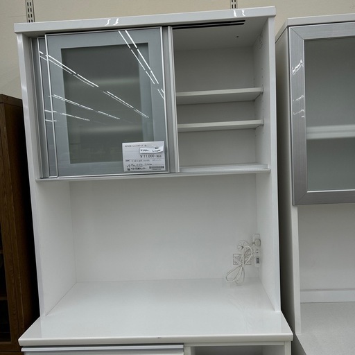 リユースのサカイ東金店 NITORI レンジボード 白 ※現状販売となります 下段レールなし TJ13286