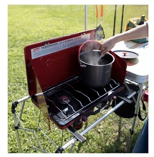 【値下げしました！】Coleman コールマン　ツーバーナー　(赤)