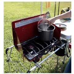 【値下げしました！】Coleman コールマン　ツーバーナー　(赤)の画像