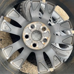 215/45R17ホイール付スタッドレス トヨタ純正 カローラツーリング W×Bの画像