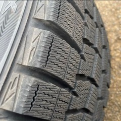215/45R17ホイール付スタッドレス トヨタ純正 カローラツーリング W×Bの画像