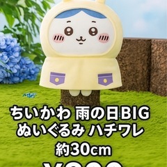 🌧️【ちいかわ 雨の日BIGぬいぐるみ ハチワレ】🌧️