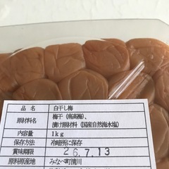 【南高梅お買い得】塩梅　1㎏ですの画像