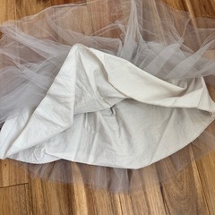 ZARA kidsチュールスカート ライトグレー80cmの画像
