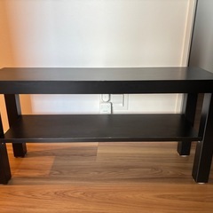 IKEA テレビ台　黒い棚の画像