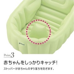 【新品】リッチェル 空気式ベビーバス 500円の画像