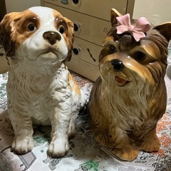 わんこ　飾りもの　レトロ　アンティーク