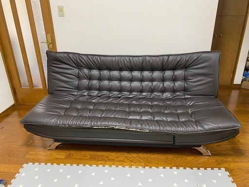 ニトリ3way 合成皮革ソファーベッドNシールドロック (まっつん) 内部の