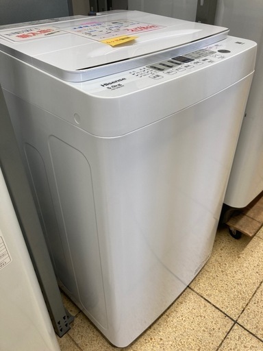 リユースマン倉敷、洗濯機5.5キロ、ホワイト、ハイセンス、HW