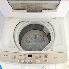 洗濯機　2020年製　6kg　AQW-S60J　アクア　の画像