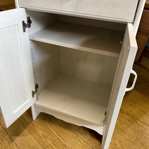 11/17値下げしました?オシャレ?ナフコ カップボード ホワイト シンプル コロラッテ 木目 かわいい 癒し No.2322 NH