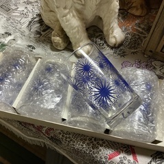レトロ　ガラスコップ　未使用