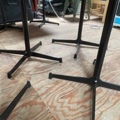 【11月10日頃まで】大阪市引き取り　カフェテーブルセット s7369) 直接引き取り限定 カフェテーブル 木製テーブル 5脚