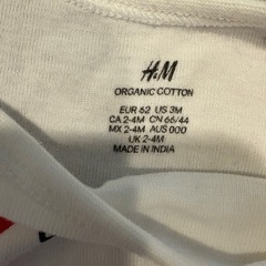 H&M ベビー、Tシャツの画像