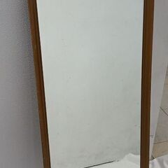 【受渡し済】鏡　レトロ　　ミラー　姿見　500円　128×51の画像