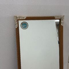 【受渡し済】鏡　レトロ　　ミラー　姿見　500円　128×51の画像