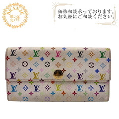 ルイヴィトン LOUIS VUITTON 長財布 モノグラム ブロン ポルトフォイユサラ M93744 ホワイトの画像