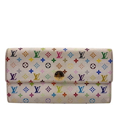 ルイヴィトン LOUIS VUITTON 長財布 モノグラム ブロン ポルトフォイユサラ M93744 ホワイトの画像