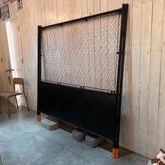 【特大金網2枚セット】カフェで使用していたもの！おしゃれなブラック塗装｜7/27までに引き取り可能な方限定の画像