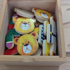 幼児向けクマの木製パズルの画像