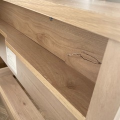 LOWYA ナチュラルデスク　引き出し付き　ラタン風デザイン の画像