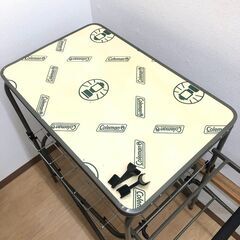 ss7626 コールマン キッチンテーブル 170A5741 ケース付 Coleman 折りたたみ アウトドアテーブル 屋外用 テーブル キャンプ バーベキュー BBQ 焼肉 机 キャンプテーブル 中古の画像