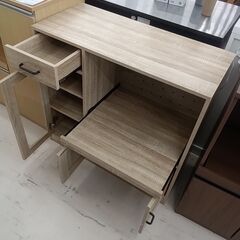 リユースのサカイ栃木店★ジモティ割あり★  レンジ台 ベージュ W88×D39.5×H82 クリーニング済み TC9730の画像