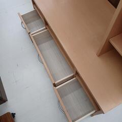 ★ジモティー割あり★TV/AVリビングボード　NA　※ハガレあり　高さ(H)100×幅 (W)120× 奥行(D)55(cm)の画像