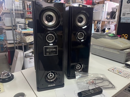 タワー型 ウーファー内蔵 ダブルスピーカー TMB-120W 取説
